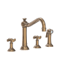 Newport Brass Jacobean 1.8 GPM Widespread Kitchen Faucet Antique Brass