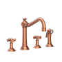 Newport Brass Jacobean 1.8 GPM Widespread Kitchen Faucet Antique Copper