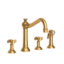 Newport Brass Jacobean 1.8 GPM Widespread Kitchen Faucet Satin Bronze (PVD)