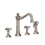 Newport Brass Jacobean 1.8 GPM Widespread Kitchen Faucet Antique Nickel