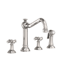 Newport Brass Jacobean 1.8 GPM Widespread Kitchen Faucet Polished Nickel (PVD)