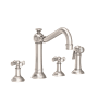 Newport Brass Jacobean 1.8 GPM Widespread Kitchen Faucet Satin Nickel (PVD)