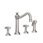 Newport Brass Jacobean 1.8 GPM Widespread Kitchen Faucet Stainless Steel (PVD)