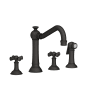Newport Brass Jacobean 1.8 GPM Widespread Kitchen Faucet Flat Black