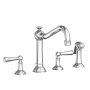 Newport Brass Jacobean 1.8 GPM Widespread Kitchen Faucet - Includes Side Spray Polished Chrome