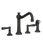 Newport Brass Jacobean 1.8 GPM Widespread Kitchen Faucet - Includes Side Spray Flat Black