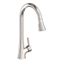 Newport Brass Vespera 1.8 GPM Single Hole Pull Down Kitchen Faucet Polished Nickel (PVD)