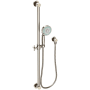 Newport Brass Multi-Function Hand Shower Package with Slide Bar, Hose, and Wall Supply Antique Nickel