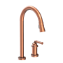 Newport Brass Taft 1.8 GPM Widespread Pull Down Kitchen Faucet Antique Copper