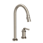 Newport Brass Taft 1.8 GPM Widespread Pull Down Kitchen Faucet Antique Nickel