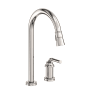 Newport Brass Taft 1.8 GPM Widespread Pull Down Kitchen Faucet Polished Nickel (PVD)