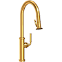 Newport Brass Taft 1.8 GPM Single Hole Pull Down Kitchen Faucet Aged Brass