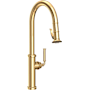 Newport Brass Taft 1.8 GPM Single Hole Pull Down Kitchen Faucet Polished Brass Uncoated (Living)