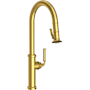 Newport Brass Taft 1.8 GPM Single Hole Pull Down Kitchen Faucet Satin Brass (PVD)