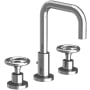 Newport Brass Tyler 1.2 GPM Widespread Bathroom Faucet with Pop-Up Drain Assembly with Wheel Handles Polished Chrome
