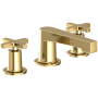 Newport Brass Dorrance 1.2 GPM Widespread Bathroom Faucet with Pop-Up Drain Assembly with Cross Handles Forever Brass - PVD