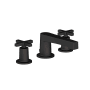 Newport Brass Dorrance 1.2 GPM Widespread Bathroom Faucet with Pop-Up Drain Assembly with Cross Handles Flat Black