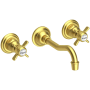 Newport Brass Fairfield 1.2 GPM Wall Mounted Widespread Bathroom Faucet Satin Brass (PVD)