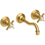 Newport Brass Fairfield 1.2 GPM Wall Mounted Widespread Bathroom Faucet Satin Bronze (PVD)