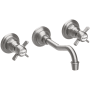 Newport Brass Fairfield 1.2 GPM Wall Mounted Widespread Bathroom Faucet Stainless Steel (PVD)