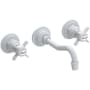 Newport Brass Fairfield 1.2 GPM Wall Mounted Widespread Bathroom Faucet Matte White