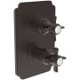 Newport Brass Fairfield Thermostatic Valve Trim Only with 2 Cross Handles - Less Rough In English Bronze