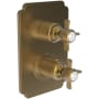 Newport Brass Fairfield Thermostatic Valve Trim Only with 2 Cross Handles - Less Rough In Satin Bronze (PVD)