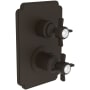 Newport Brass Fairfield Thermostatic Valve Trim Only with 2 Cross Handles - Less Rough In Oil Rubbed Bronze