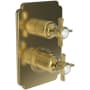 Newport Brass Fairfield Thermostatic Valve Trim Only with 2 Cross Handles - Less Rough In French Gold (PVD)