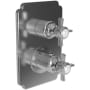 Newport Brass Fairfield Thermostatic Valve Trim Only with 2 Cross Handles - Less Rough In Polished Nickel