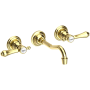 Newport Brass Chesterfield 1.2 GPM Wall Mounted Widespread Bathroom Faucet Forever Brass (PVD)