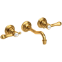 Newport Brass Chesterfield 1.2 GPM Wall Mounted Widespread Bathroom Faucet Aged Brass
