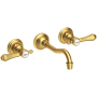 Newport Brass Chesterfield 1.2 GPM Wall Mounted Widespread Bathroom Faucet Satin Bronze (PVD)