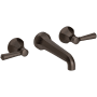 Newport Brass Metropole 1.2 GPM Wall Mounted Widespread Bathroom Faucet with Lever Handle English Bronze