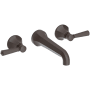 Newport Brass Metropole 1.2 GPM Wall Mounted Widespread Bathroom Faucet with Lever Handle Oil Rubbed Bronze