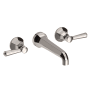 Newport Brass Metropole 1.2 GPM Wall Mounted Widespread Bathroom Faucet with Lever Handle Polished Nickel (PVD)