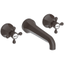 Newport Brass Metropole 1.2 GPM Wall Mounted Widespread Bathroom Faucet with Cross Handle Oil Rubbed Bronze