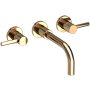 Newport Brass East Linear 1.2 GPM Wall Mounted Widespread Bathroom Faucet French Gold (PVD)