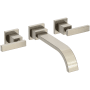 Newport Brass Secant 1.2 GPM Wall Mounted Widespread Bathroom Faucet Antique Nickel