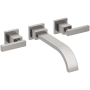 Newport Brass Secant 1.2 GPM Wall Mounted Widespread Bathroom Faucet Stainless Steel (PVD)