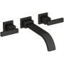 Newport Brass Secant 1.2 GPM Wall Mounted Widespread Bathroom Faucet Flat Black