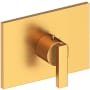 Newport Brass Secant Thermostatic Valve Trim Only with 1 Lever Handles - Less Rough In Satin Gold (PVD)