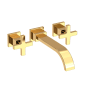 Newport Brass Secant 1.2 GPM Wall Mounted Widespread Bathroom Faucet Uncoated Polished Brass (Living)