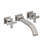Newport Brass Secant 1.2 GPM Wall Mounted Widespread Bathroom Faucet Stainless Steel (PVD)