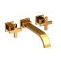 Newport Brass Secant 1.2 GPM Wall Mounted Widespread Bathroom Faucet Polished Gold (PVD)