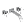 Newport Brass Secant 1.2 GPM Wall Mounted Widespread Bathroom Faucet Polished Chrome