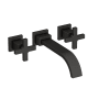 Newport Brass Secant 1.2 GPM Wall Mounted Widespread Bathroom Faucet Flat Black