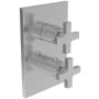 Newport Brass Secant Thermostatic Valve Trim Only with 2 Cross Handles - Less Rough In Polished Chrome