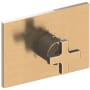 Newport Brass Secant Thermostatic Valve Trim Only with Single Cross Handle and Diverter Functionality - Less Rough In Antique Brass