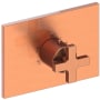 Newport Brass Secant Thermostatic Valve Trim Only with Single Cross Handle and Diverter Functionality - Less Rough In Antique Copper